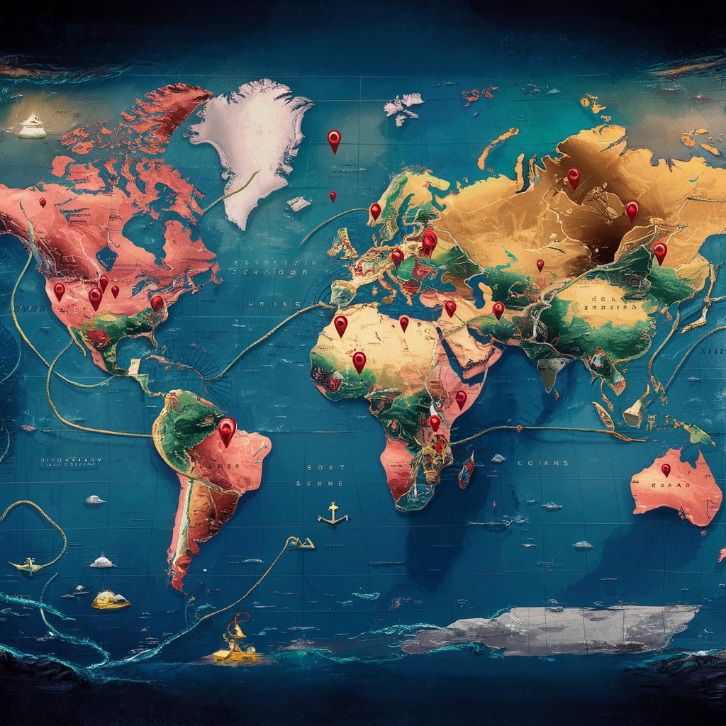 A captivating visual of how crew is sourced around the world