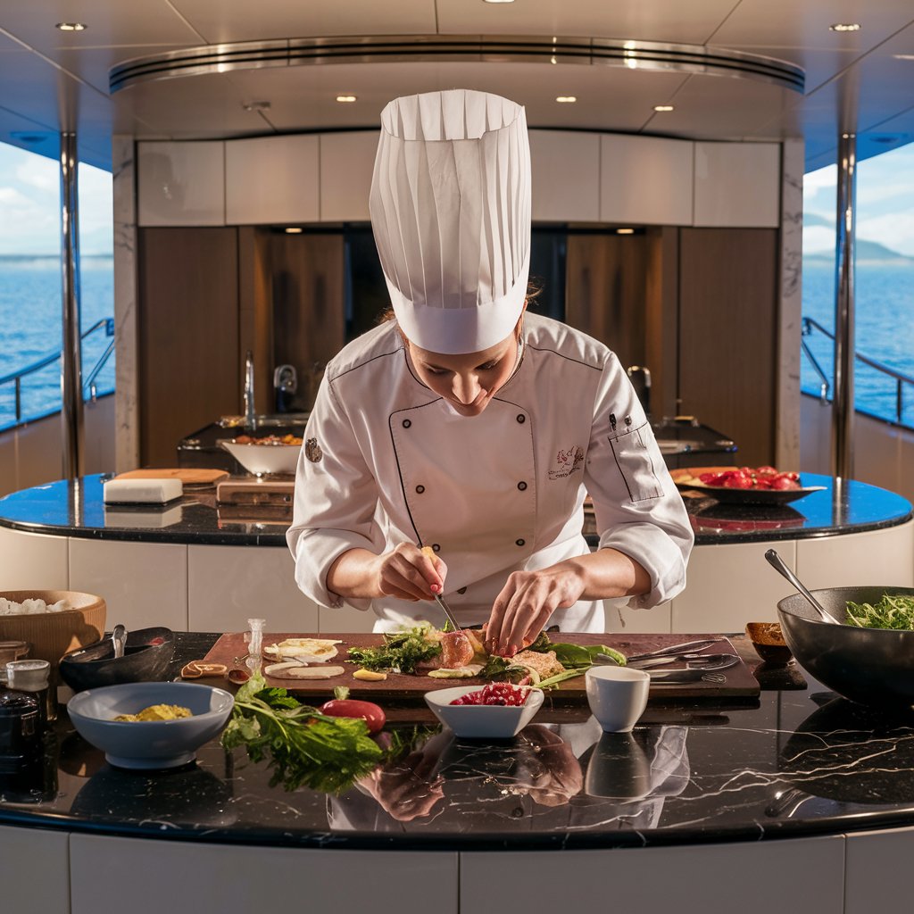 Chef at Work on a themed charter