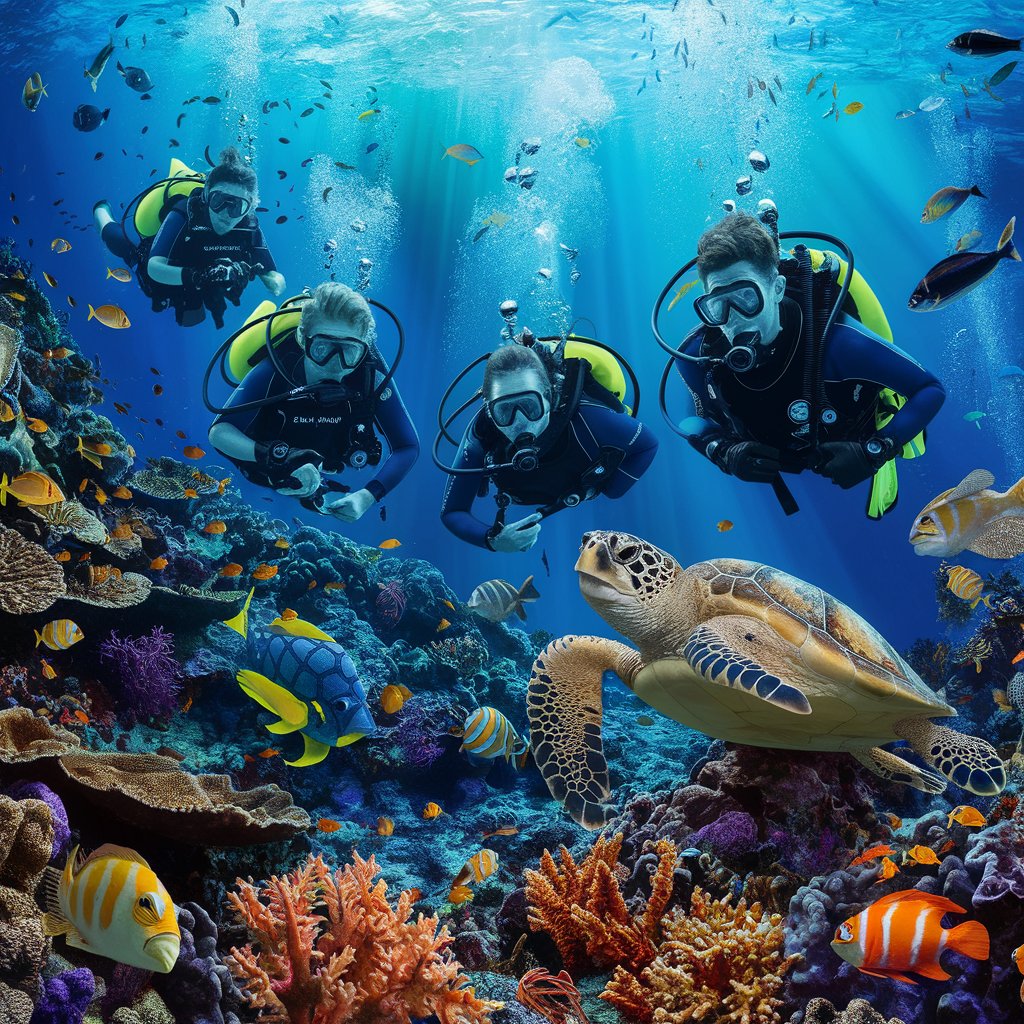 An underwater experience onboard a themed charter