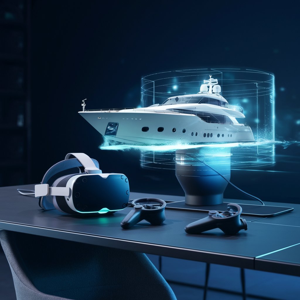 A VR Headset for Yacht Tour