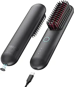  TYMO Cordless Hair Straightener Brush