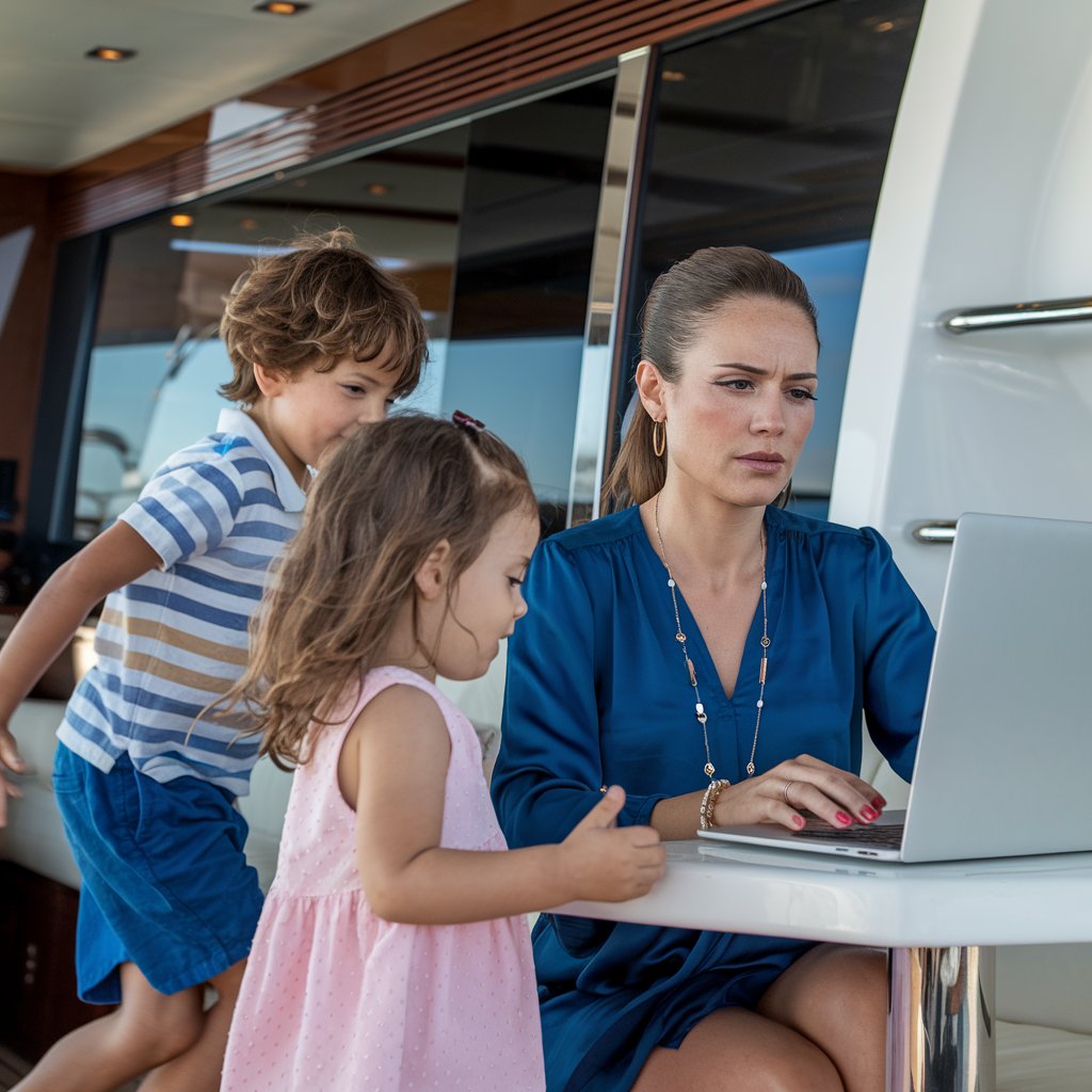 Working on a yacht with a family