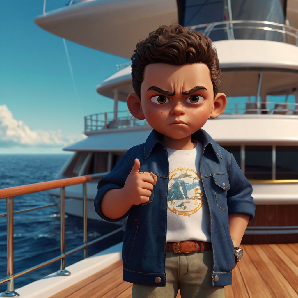 A young yacht owner