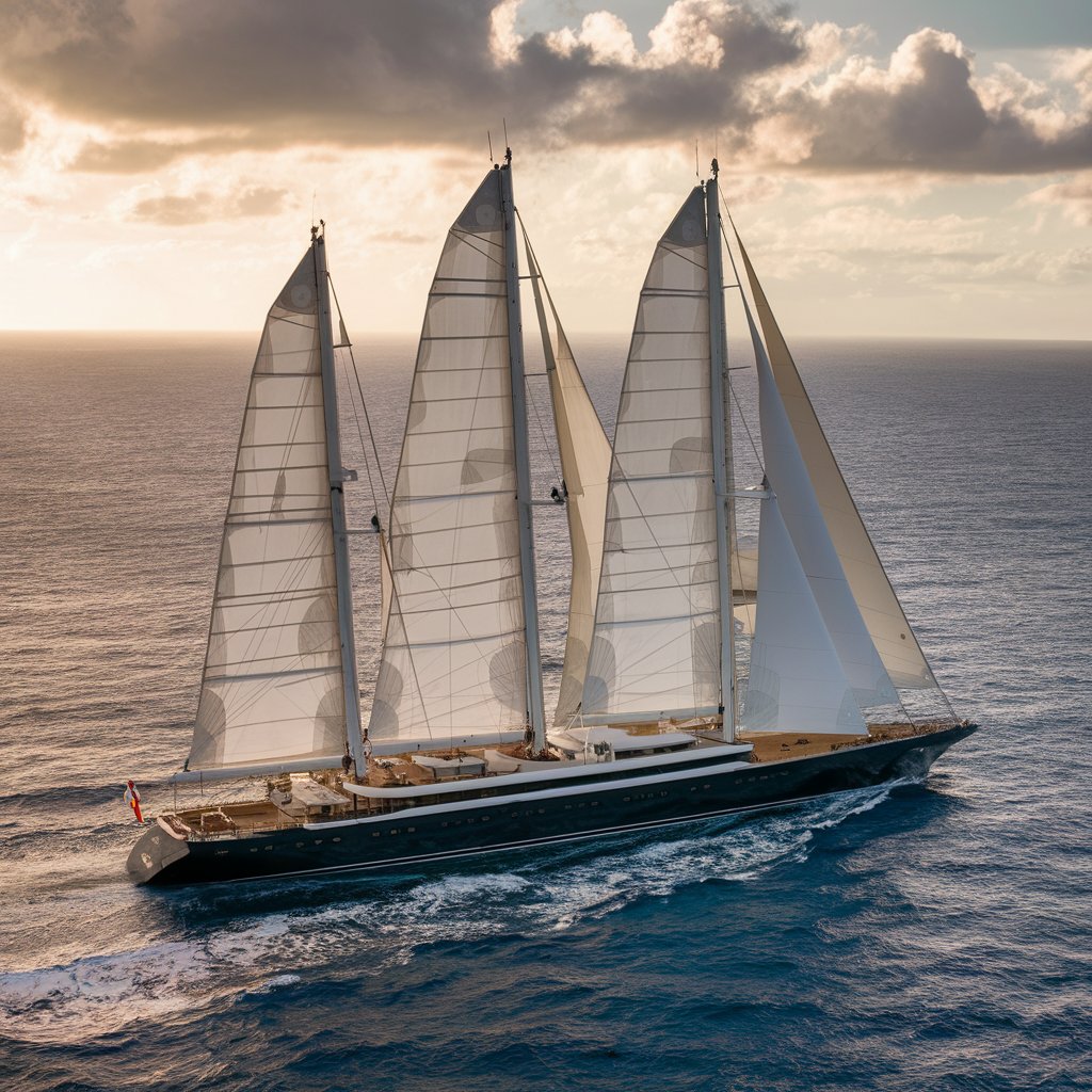 Tripple Masked Sailing Yacht