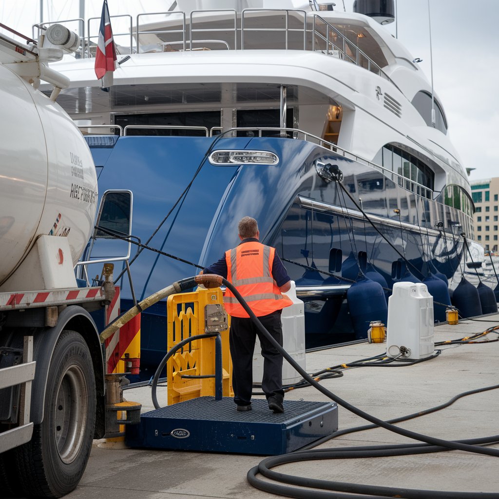 Fueling a Yacht